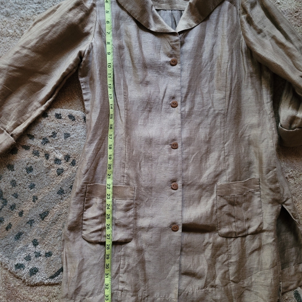 TESORI Linen Tunic Top - Picture 7 of 8